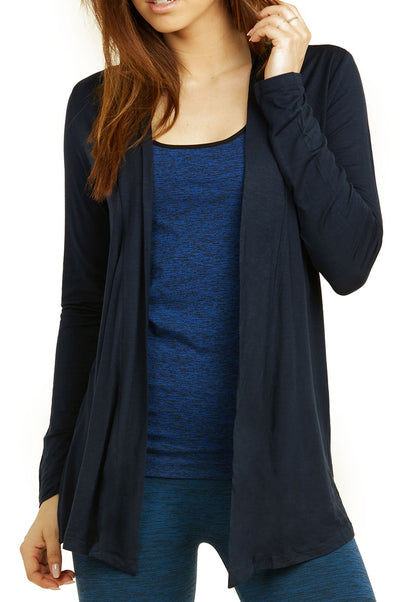 Women's Lightweight Open-Front Rayon Cardigan