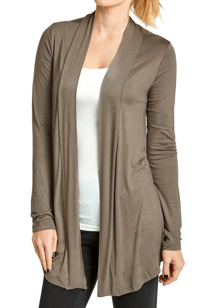 Women's Lightweight Open-Front Rayon Cardigan