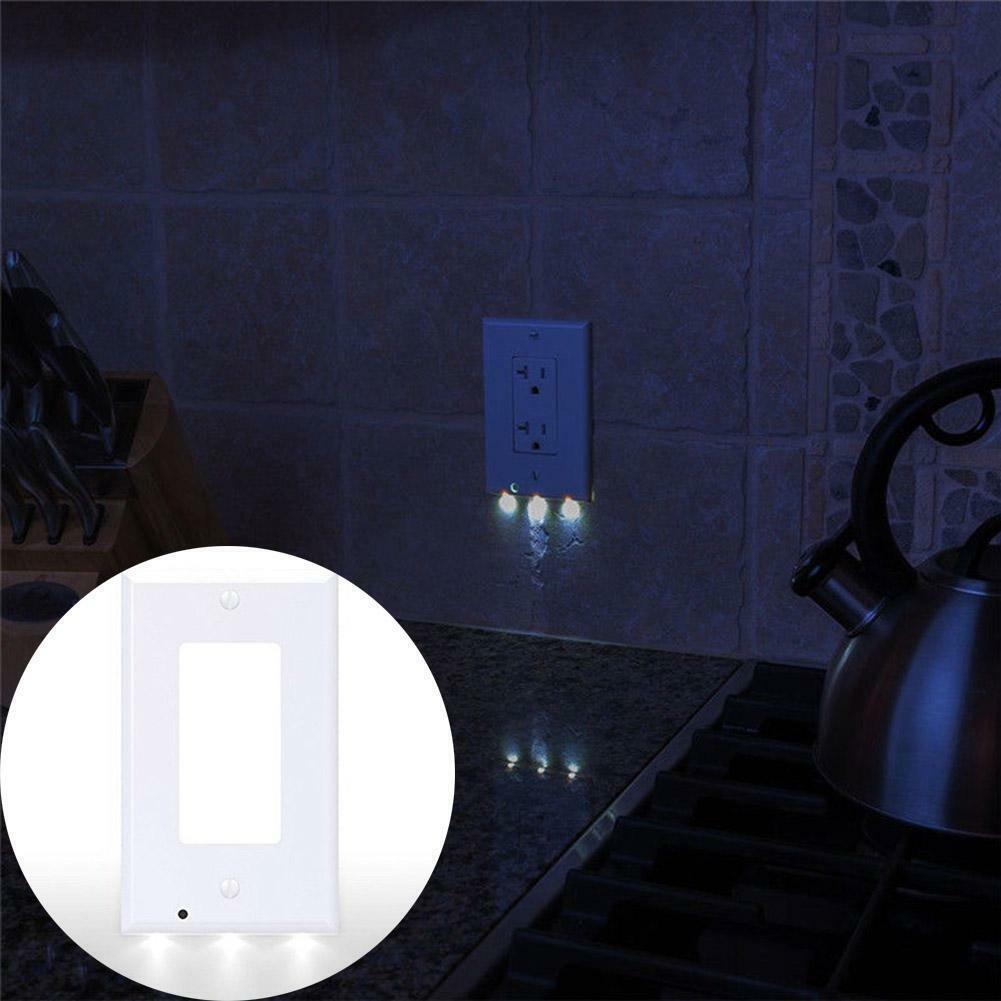 Outlet Cover with Built-In LED Night Light - 2 Styles