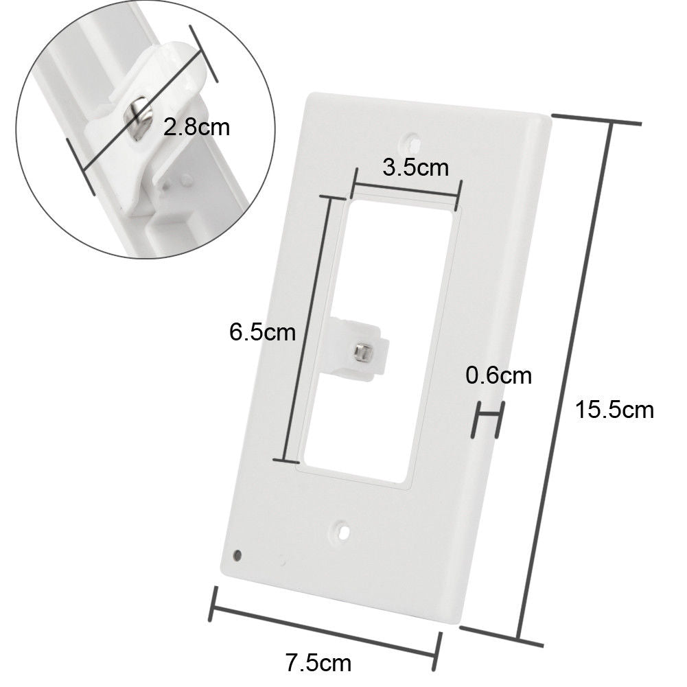 Outlet Cover with Built-In LED Night Light - 2 Styles