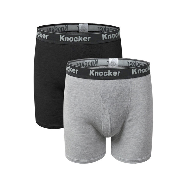 4-Pack Knocker Men's 100% Cotton Boxer Briefs