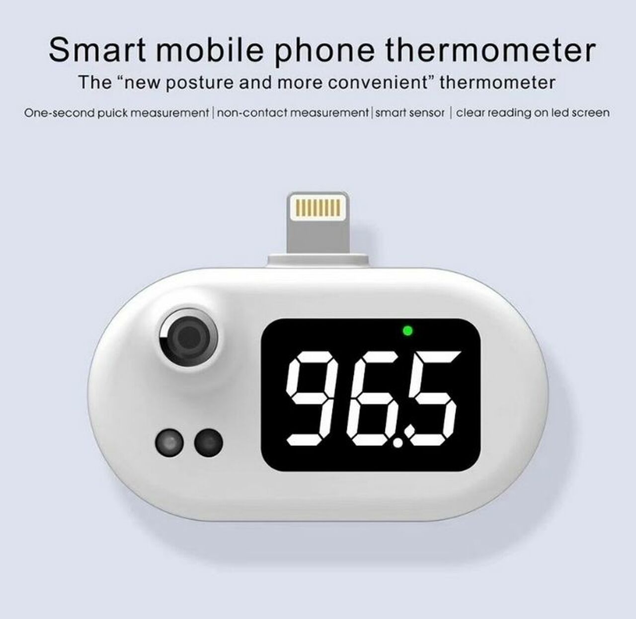 Infrared Thermometer for Apple Lightning or Android USB-C