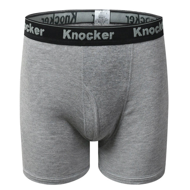 4-Pack Knocker Men's 100% Cotton Boxer Briefs