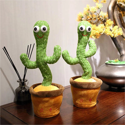 Dancing Cactus Mimicking Toy, USB Rechargeable, 120 Songs