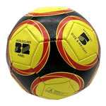 Black with Yellow & Red Circle Design