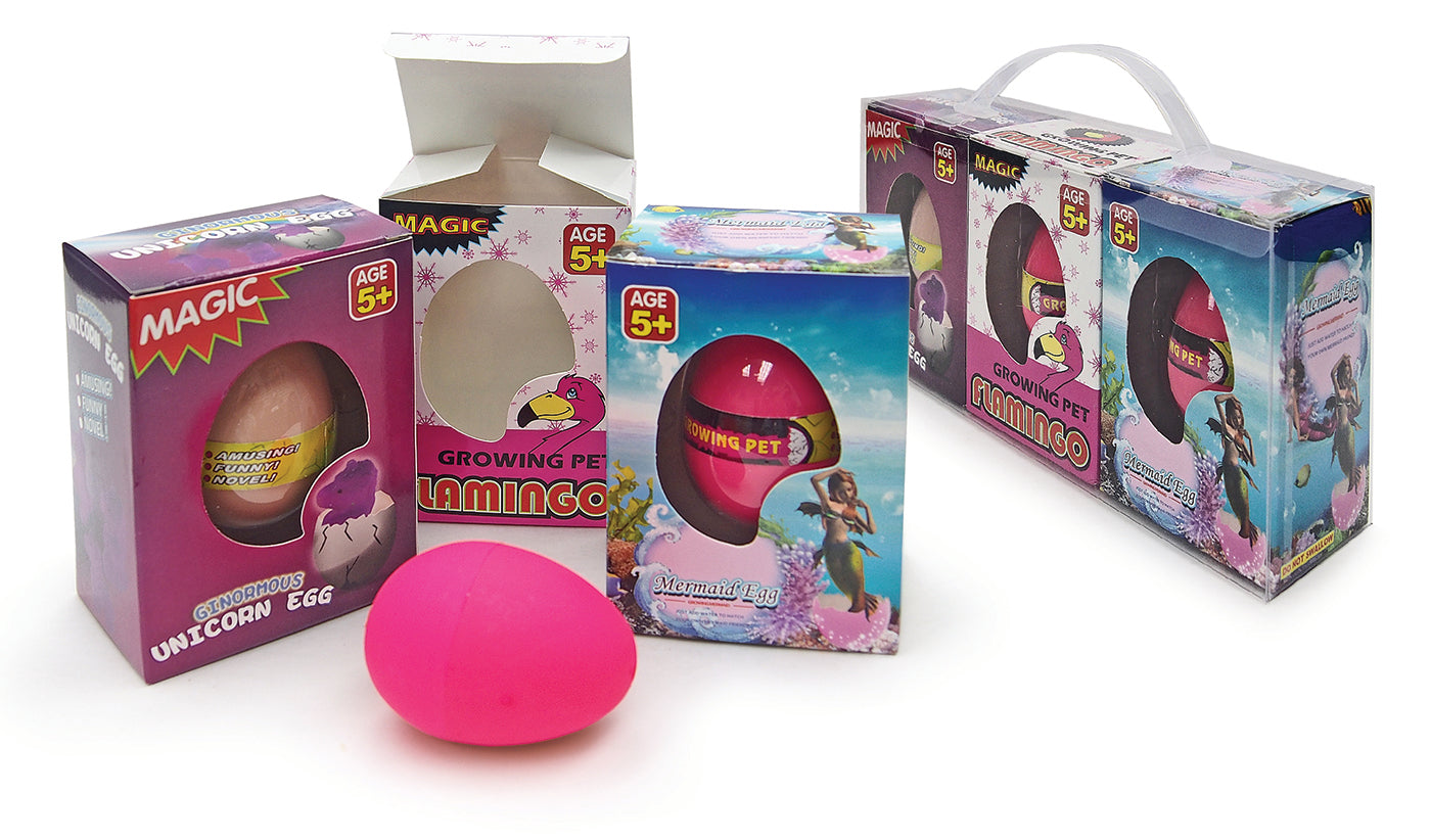 3-Pack Kids' Water Hatching Toy Eggs - Easter Egg Basket Fillers