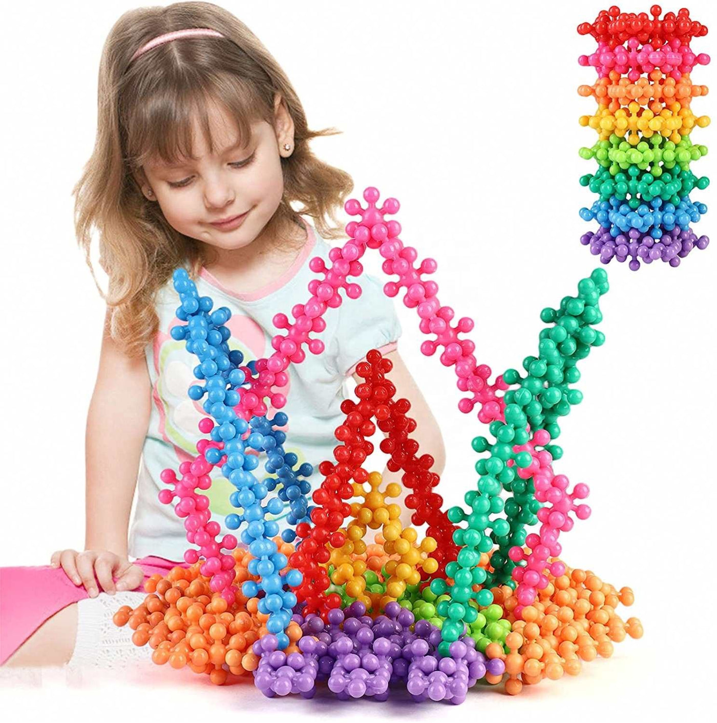 200 Pieces 3D Interlocking Building Blocks STEM Toy