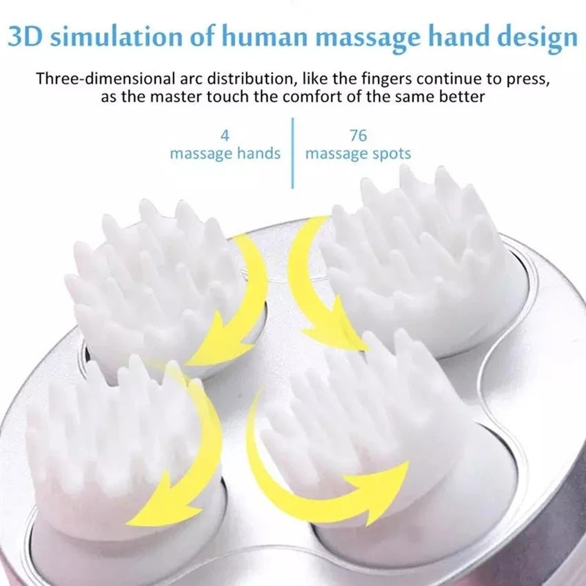 Deep Tissue Waterproof Scalp & Body Massager