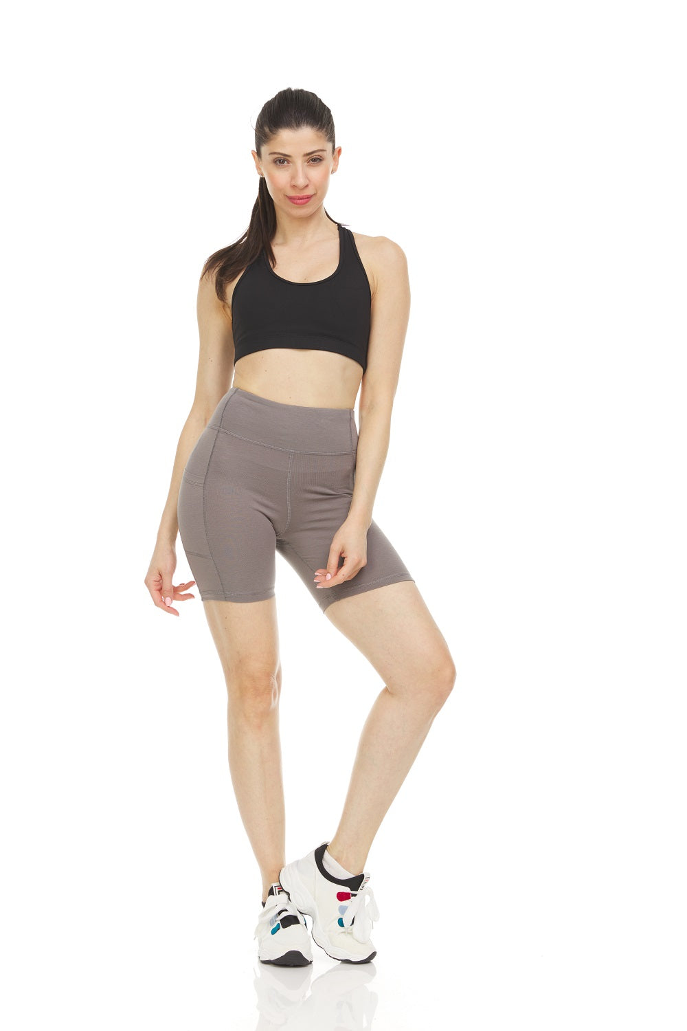 Women's High Waist Tummy Control Yoga Bike Shorts