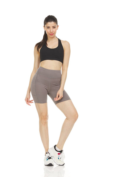 Women's High Waist Tummy Control Yoga Bike Shorts