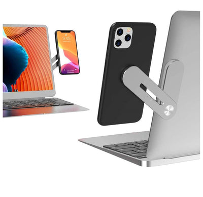 Magnetic Smartphone Side Mount for Laptops and Desktop Monitors