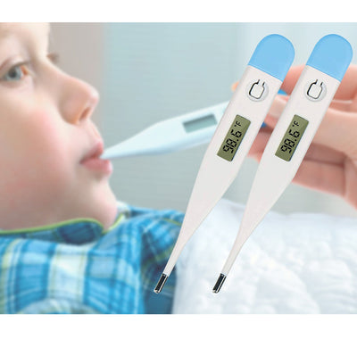 2-Pack Digital Thermometer with Easy-to-Read LCD Display