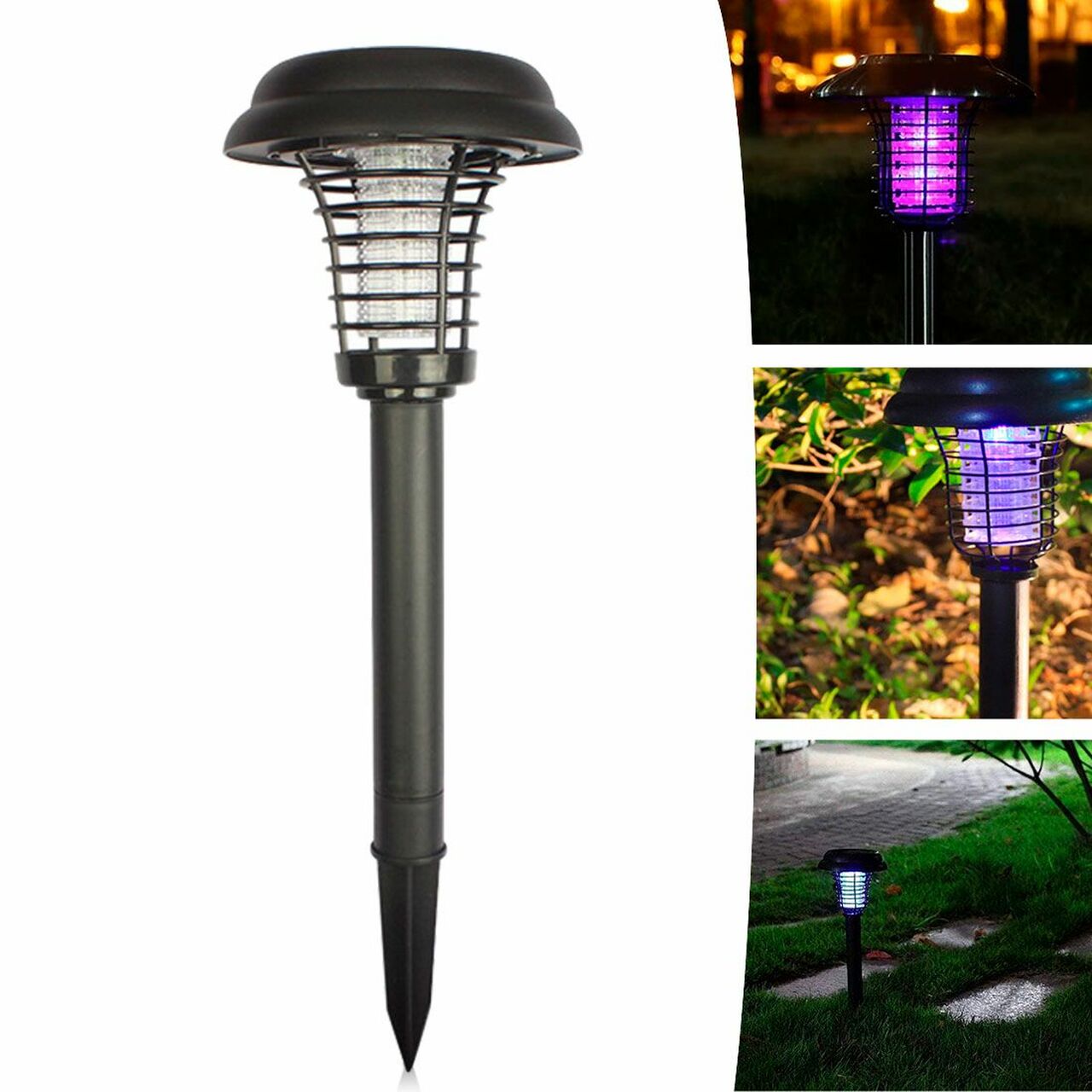 Solar LED Garden Pathway Light with Built-in Bug Zapper – Infinite Basics