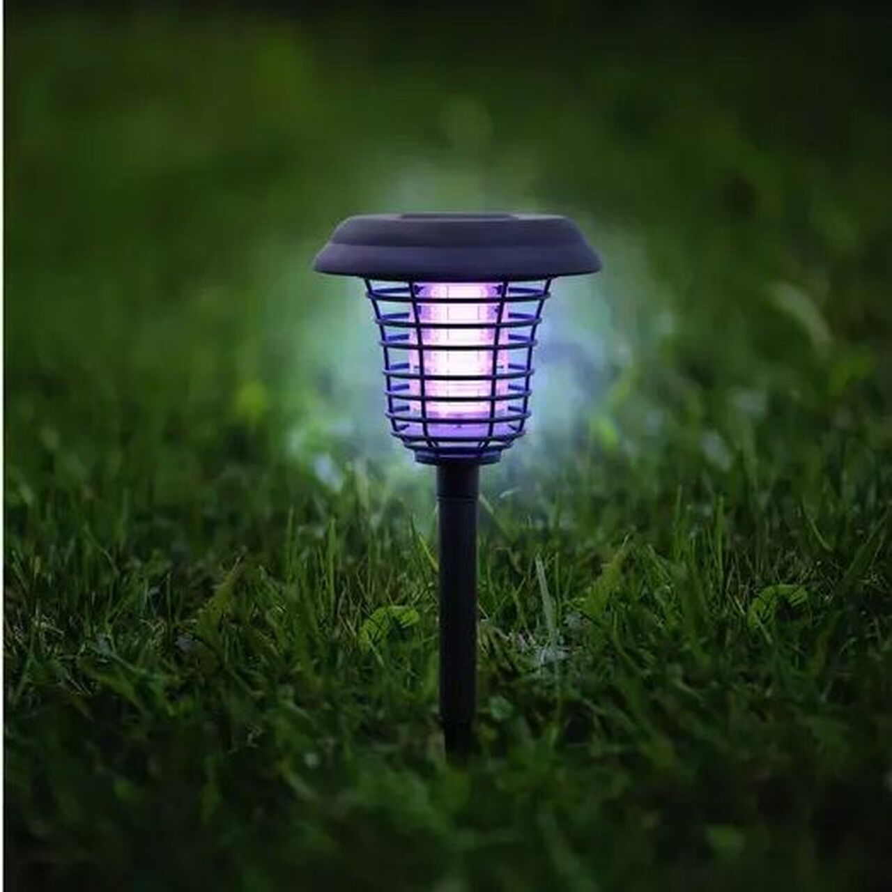 Solar LED Garden Pathway Light with Built-in Bug Zapper