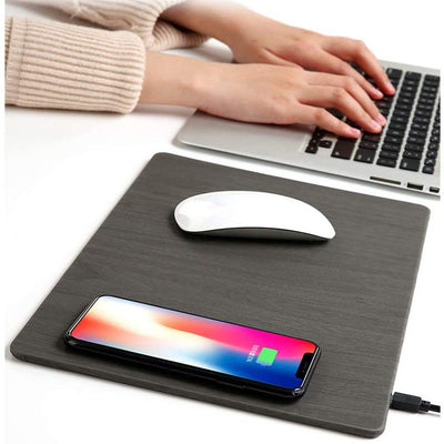 2 in 1 Wireless Charger Mouse Pad - Black