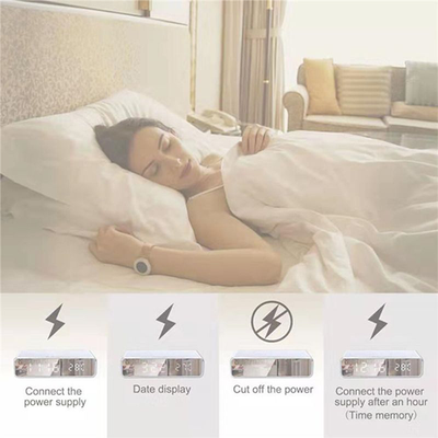 LED Alarm Clock with Wireless Charger and USB Port