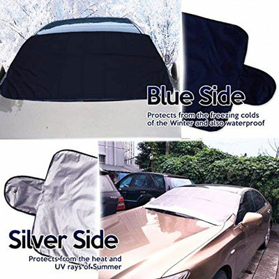 Reversible Car Windshield Protector for Winter Snow & Summer Heat